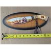 Image 5 : Indian Art Knife Décor w/ Wall Plaque "Chief"