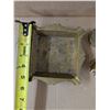 Image 2 : Brass Crane, Snail, and Square Brass Tray (5"x5")