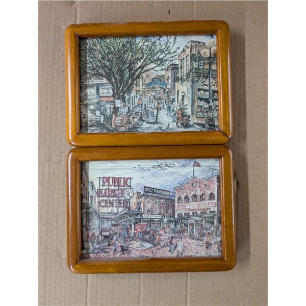 Solid Wood Frames w/ Art Work 8x6"