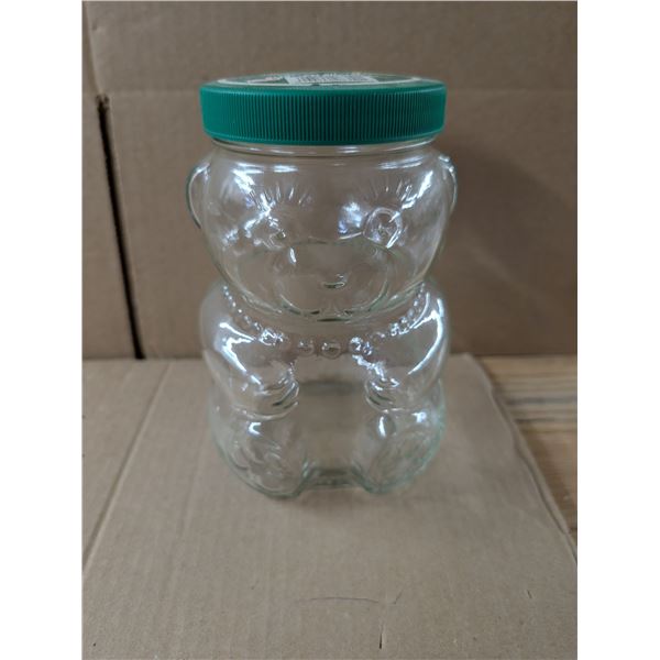 Vintage Glass  Kraft Peanut Butter Teddy Bear Jar