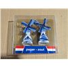 Image 1 : White and Blue Porcelain S+P Shakers Made in Holland Sealed
