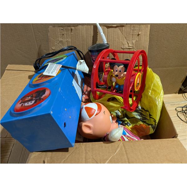 Lot of Vintage Toys and Older toys (Mickey Mouse, Porky Pig, and etc.)