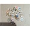 Image 1 : Lot of Vintage Wood nickels, Quarters, Coupons, and etc.)