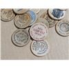 Image 2 : Lot of Vintage Wood nickels, Quarters, Coupons, and etc.)