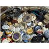 Image 5 : (3) tins Full of Sewing Buttons and Misc. Sewing Items as Shown