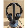 Image 2 : Sony MDRR-RF995R Wireless RF Headphones w/ Charging Stand (Turns on, Not Tested Fully)