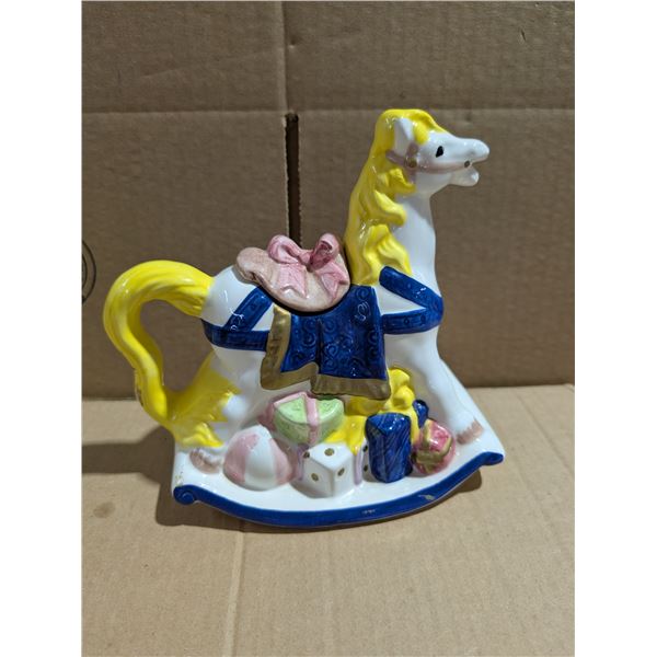 Vintage Heritage Mint Collectibles Rocking Horse Deco Tea Pot
