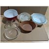 Image 1 : Lot of Pyrex Glassware (Measuring Cup, Pyrex Dish, and etc.)