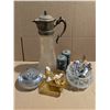 Image 1 : Lot of Vintage Decor Spoons, Pitcher, Carnival Glass, and etc.)