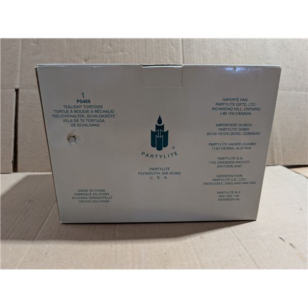 New In Package Party Lite 1 PO455 Tea Light Tortoise