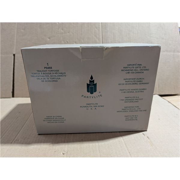 New In Package Party Lite 1 PO455 Tea Light Tortoise