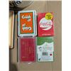 Image 2 : Corona Extra Ice Bucket w/ Sealed Pop Playing Cards, and (2) Vintage pop Coat Hangers