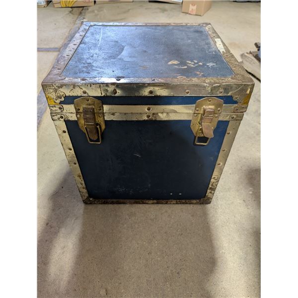Vintage Blue Square Chest 18x18x19