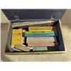 Image 4 : Brass Toned Storage Chest w/ Vintage books/Magazines