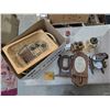 Image 1 : Lot of Vintage Wood Deco (Baskets, Candle Holders, and Etc.)