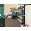 Image 4 : (3) Metal Art Deco Signs W/ 91) Cast Iron Moose Décor