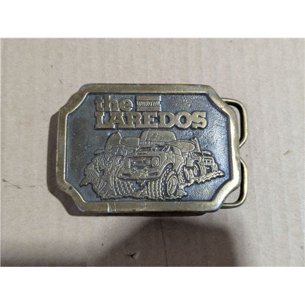 Vintage Made in Canada "The Laredo's" Possible Brass Belt Buckle