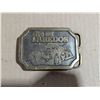 Image 1 : Vintage Made in Canada "The Laredo's" Possible Brass Belt Buckle