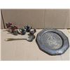 Image 1 : lot of E.P. Brass (Miniature Décor, Plate, Spoon, and etc.)