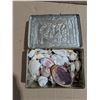 Image 1 : Vintage Tin W/ Various Sea Shells and etc.