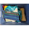 Image 3 : Storage Tub Full of Misc. Fabrics, Cloths, Clothes, and etc.