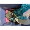 Image 5 : Storage Tub Full of Misc. Fabrics, Cloths, Clothes, and etc.
