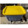 Image 6 : Storage Tub Full of Misc. Fabrics, Cloths, Clothes, and etc.