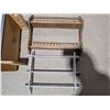 Image 4 : Vintage Wood Cabinet w/ (2) Vintage Spice Rack Shelfs