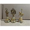 Image 1 : (3) brass Animal Bells (2) Vintage Made in England