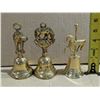 Image 6 : (3) brass Animal Bells (2) Vintage Made in England