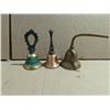 Image 2 : (3) Unique Brass Bells As Shown