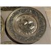 Image 3 : (4) Vintage Made in England Brass Tone Or Coloured Wall Plaques (3) Small