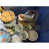 Image 7 : Storage Tub Full of Misc. (glassware, glass Décor, VHS's and etc.)