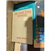 Image 3 : Box full of Vintage books (A Horse Called Pete, Lone Star Ranger, Cook Books, and etc.)