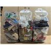 Image 1 : (3) plastic Bins Full of Yarn, Toys, Fake Flowers, Décor Stones, and etc.