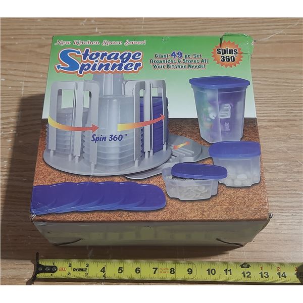 Spin N Store 49 Piece Blue Storage System.