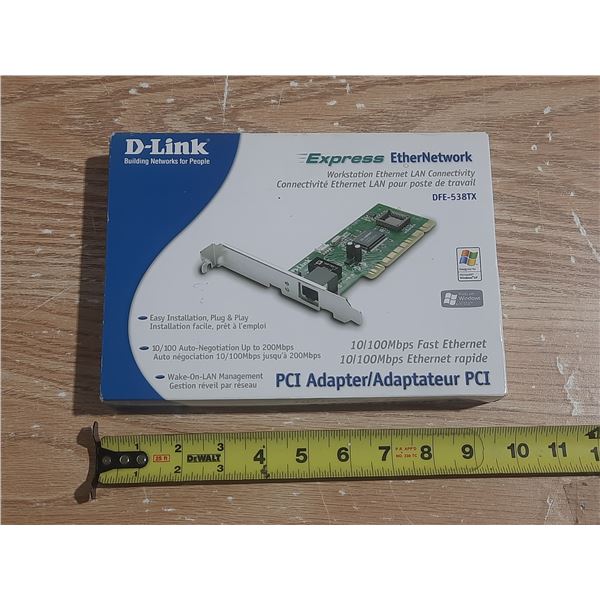 D-Link DFE-538TX Fast Ethernet PCI Adapter.