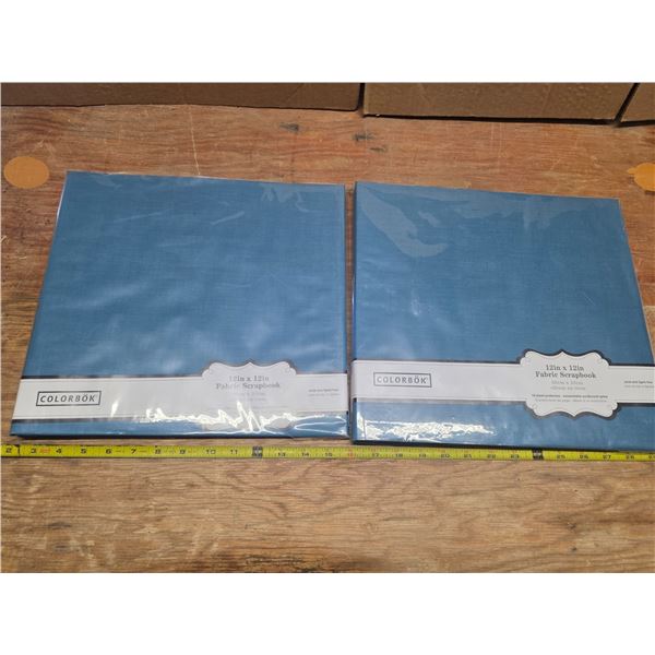 2 new 2" by 12" fabric scrapbooks
