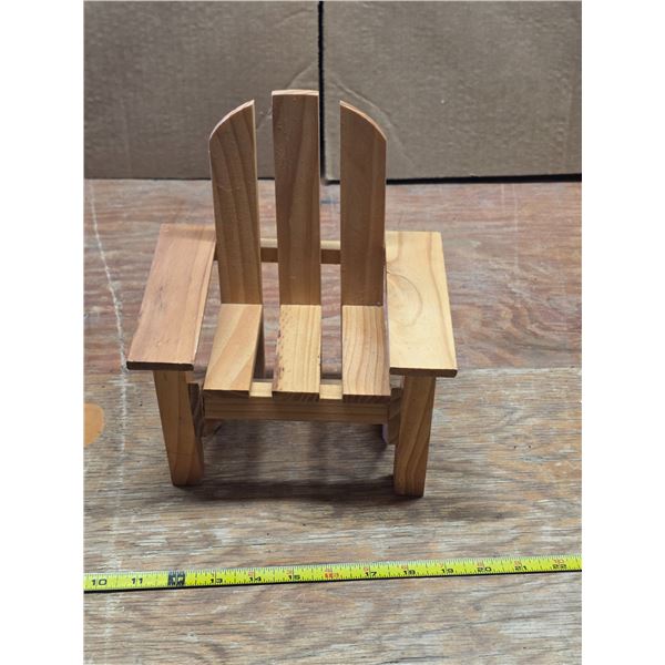 Small wooden chair- 9"H