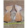 Image 2 : Pair of wood wall decorations