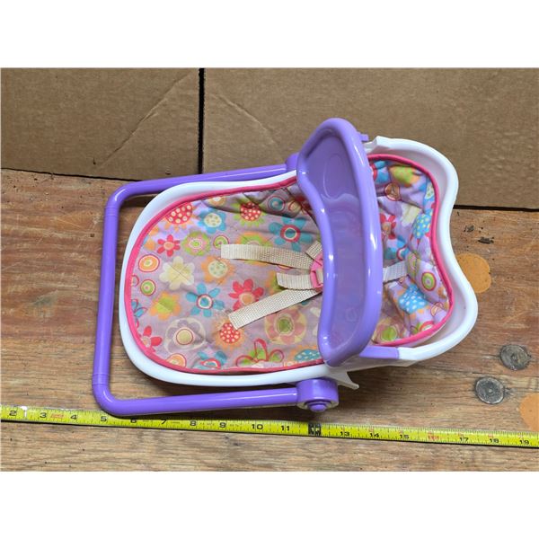 Small purple doll rocker