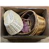 Image 1 : Box of various new baskets