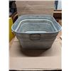 Image 1 : Vintage GSW Quality Hot Dipped Galvanized Ware Pail 20x20x11