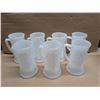 Image 1 : (7) Vintage Excellent Condition Fire King Mugs with Design 6" H