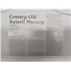 Image 5 : Century Old Russel Mystery 1916 Black Tail-Buffalo Days Oil On canvas 15x21 Framed Art Piece