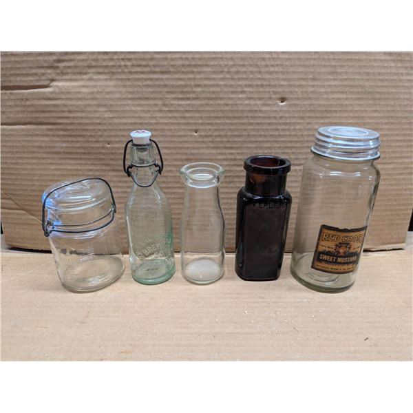 Lot of Vintage bottles, Milk Bottles, and etc.