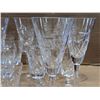 Image 2 : Lot of Crystal Champagne Glasses