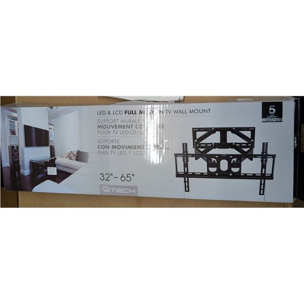 New in Box (Box not sealed) LED and LCD Full Motion TV Wall Mount 32-65"