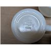 Image 5 : Box of (6) Fire king milk glass Mugs, and Milk glass Lamp (Needs Bulb)