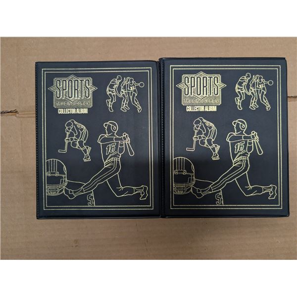 (2) Small Sports Binders full of Vintage Base Ball Cards